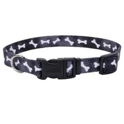 Coastal Adjustable Collar Black Bones - Medium