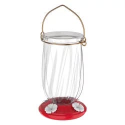 More Birds Tulip Hummingbird Feeder - Red