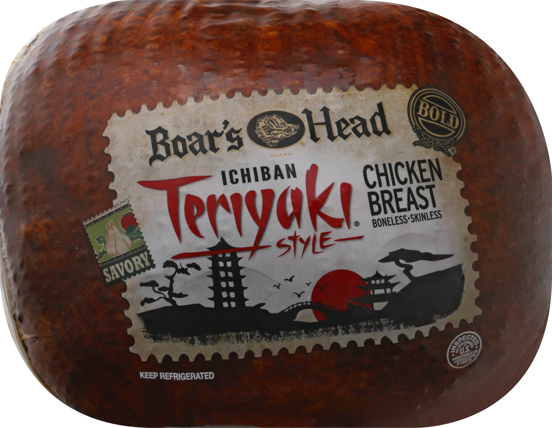 slide 1 of 1, Boar's Head Ichiban Teriyaki Style Oven Roasted Chicken Breast, 1 lb