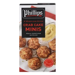 Phillips Crab Cakes Minis Maryland Style 8 Count - 6 Oz