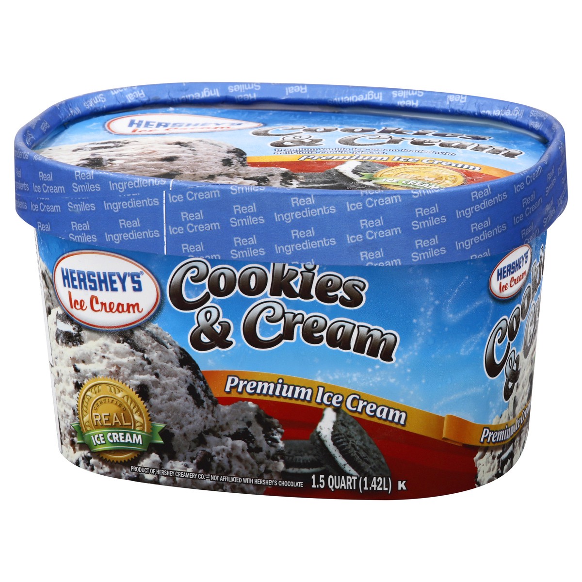 slide 8 of 13, Hershey's Ice Cream Premium Cookies & Cream Ice Cream 1.5 qt, 1.5 qt