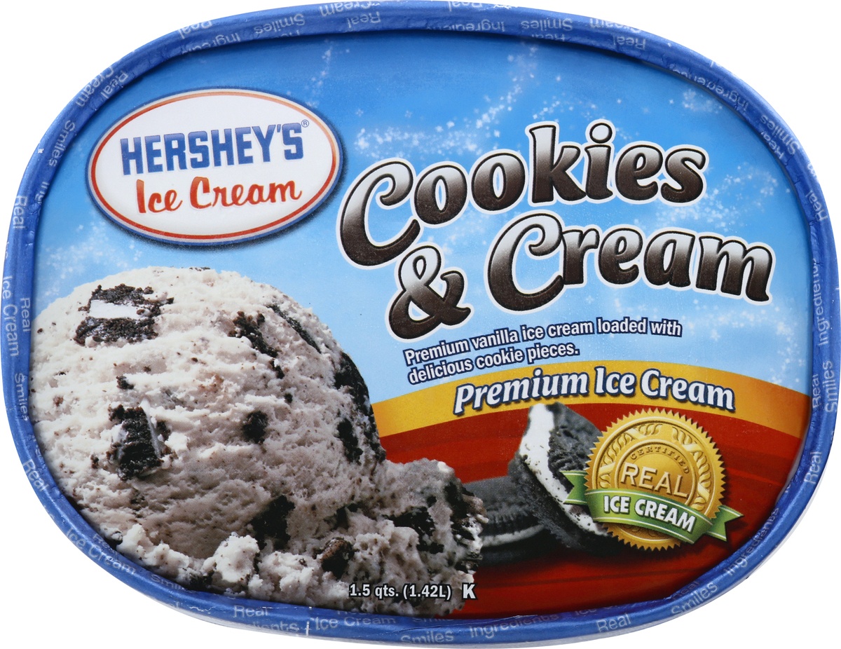 slide 6 of 10, Hershey's Cookies & Cream Ice Cream, 48 oz