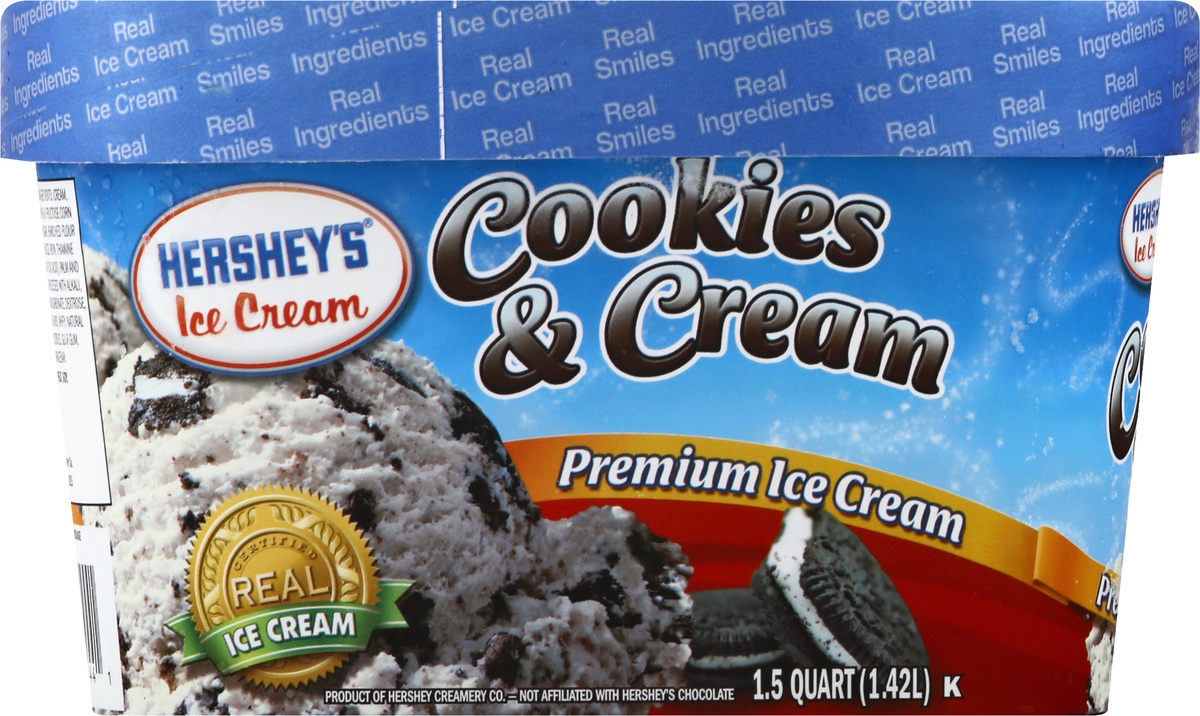 slide 9 of 10, Hershey's Cookies & Cream Ice Cream, 48 oz