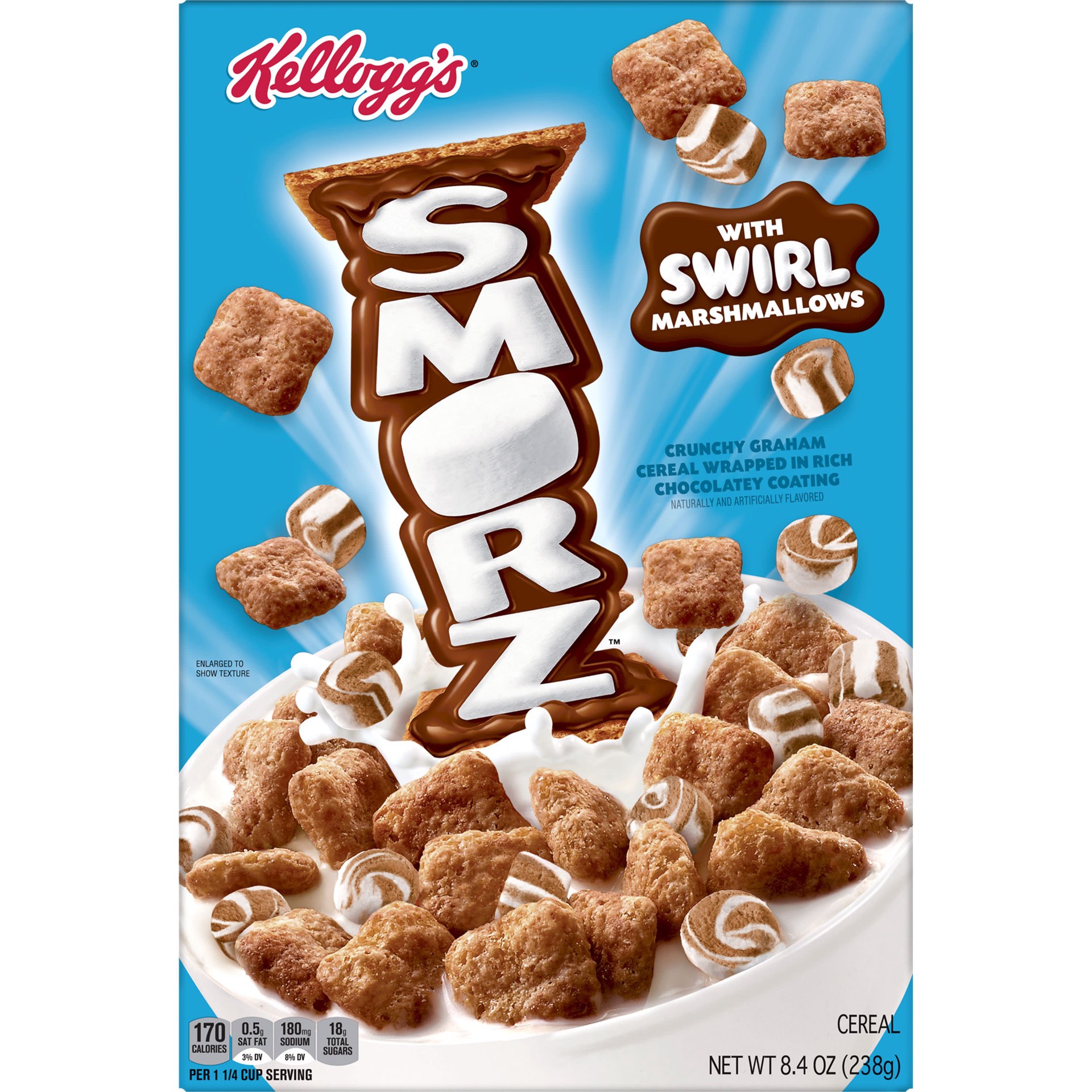 slide 3 of 5, Kellog's Smorz Kellogg's Smorz Breakfast Cereal, Original, 8.4 oz, 8.4 oz