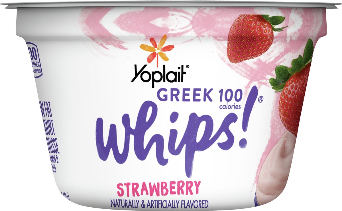 slide 9 of 10, Yoplait Whips! Strawberry Greek Yogurt, 4 oz