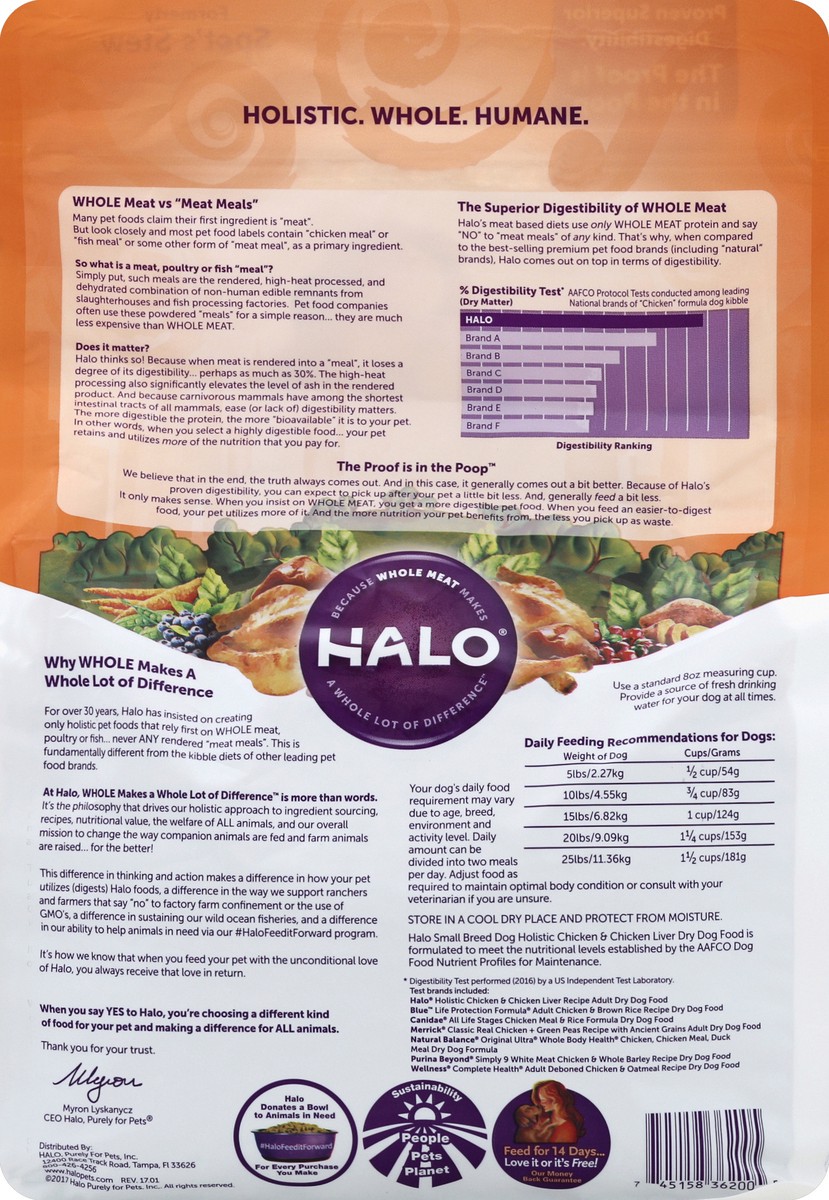 slide 3 of 8, Halo Dog Food 4 lb, 4 lb