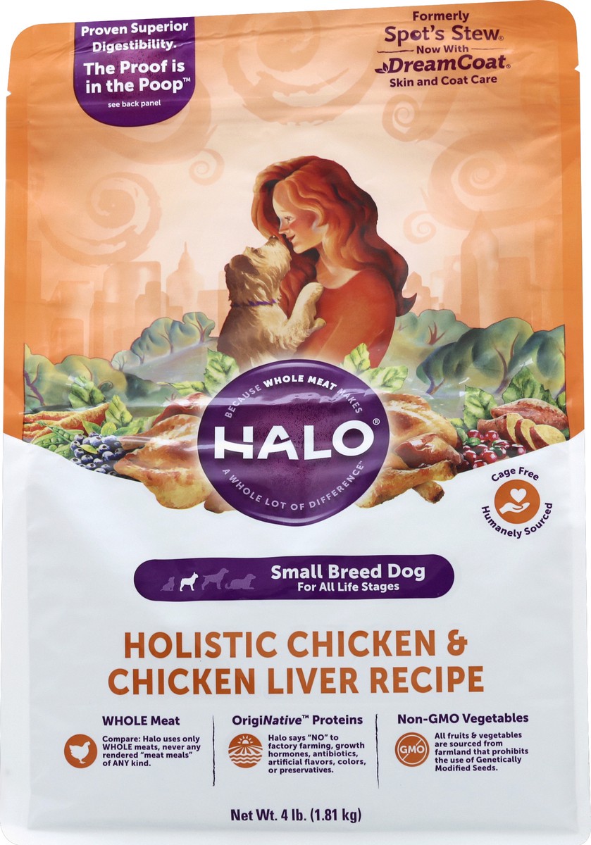 slide 1 of 8, Halo Dog Food 4 lb, 4 lb