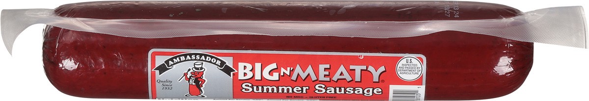 slide 12 of 13, Ambassador Big N' Meaty Summer Sausage, 18 oz