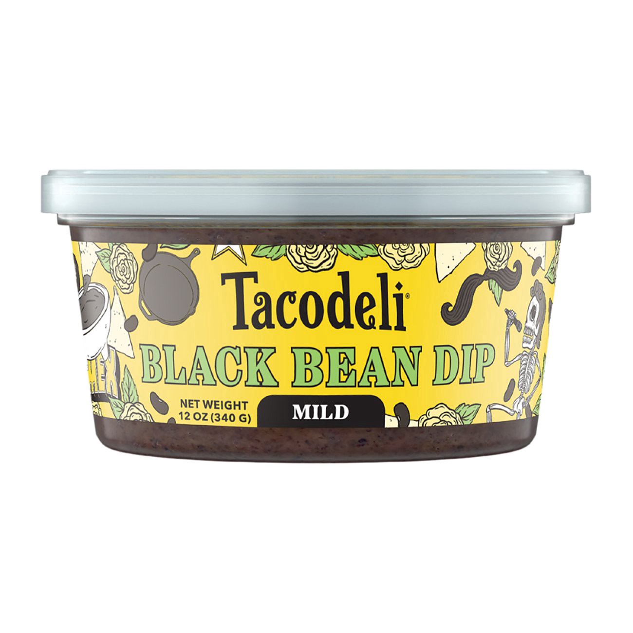 slide 1 of 1, Tacodeli Black Bean Dip - Mild, 12 oz