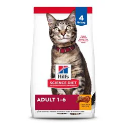 Hill's Science Diet Cat Food Adult 1-6 4 lb
