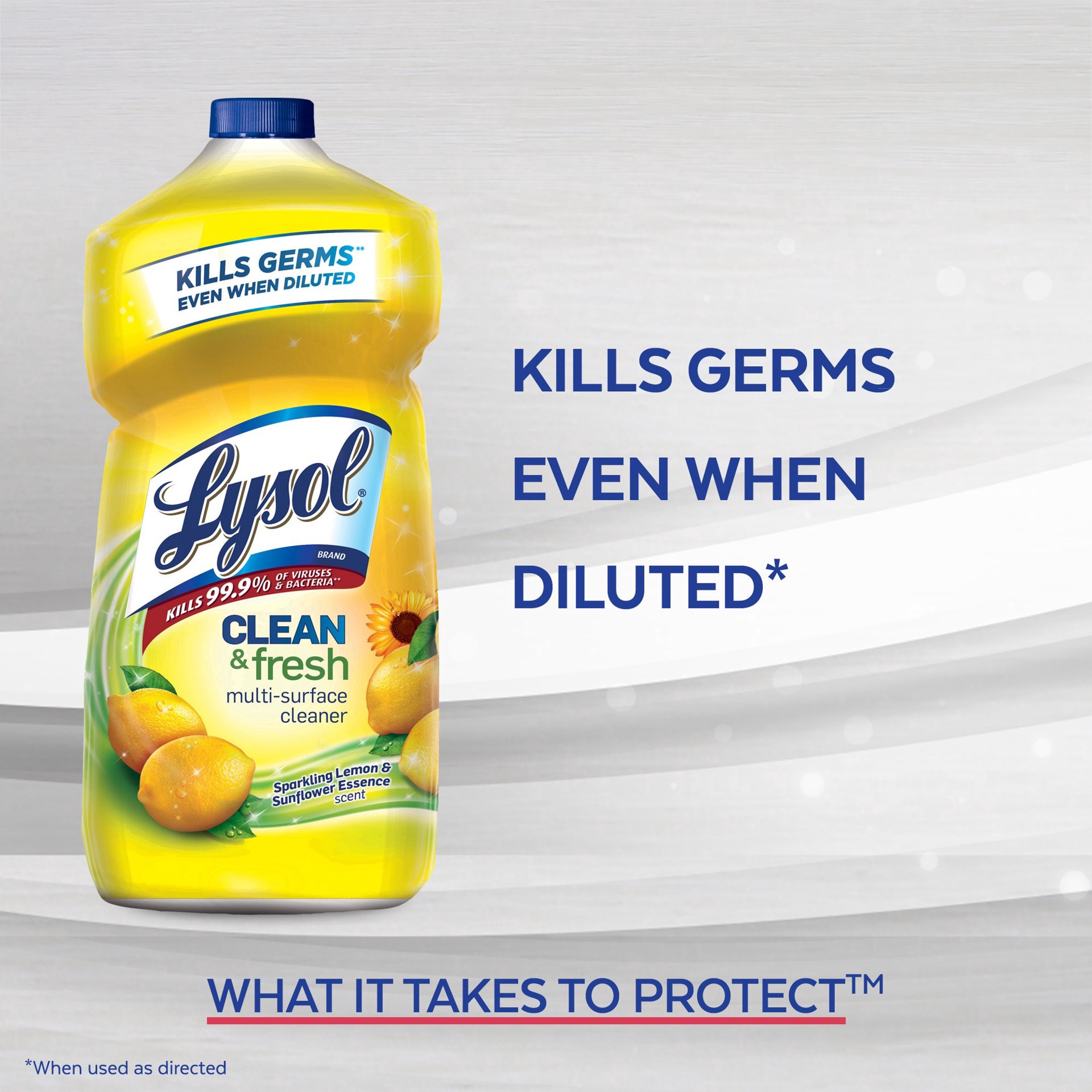 slide 4 of 6, Lysol Clean & Fresh Lavender & Orchid Essence Scent Multi-Surface Cleaner 144 fl oz, 144 fl oz