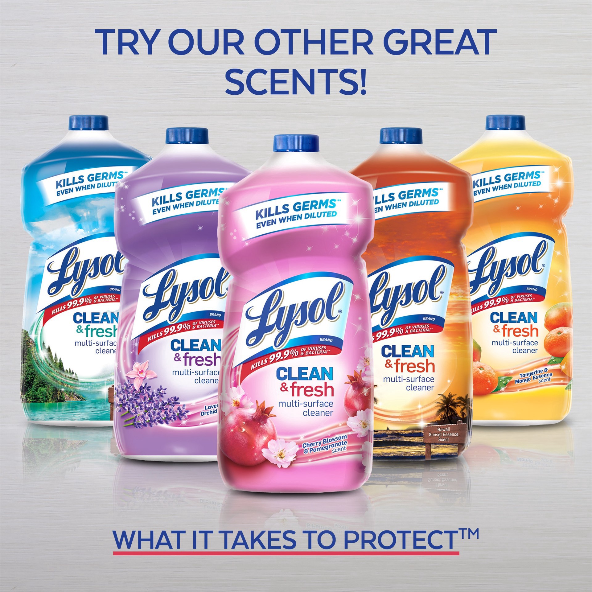 slide 3 of 6, Lysol Clean & Fresh Lavender & Orchid Essence Scent Multi-Surface Cleaner 144 fl oz, 144 fl oz