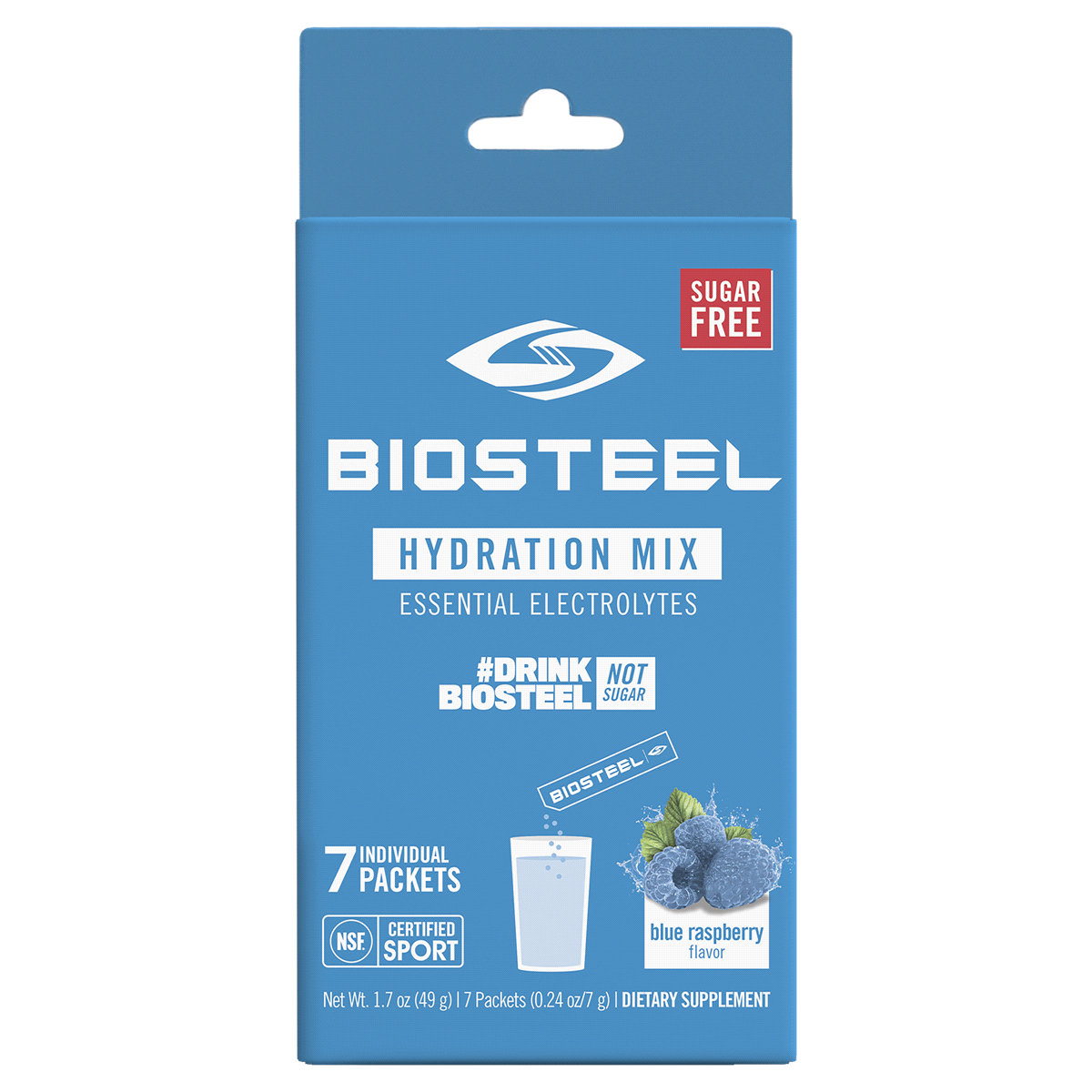 slide 1 of 1, BioSteel Hydratingatingration Blue Raspberryberry, 7 ct