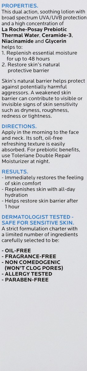 slide 4 of 10, La Roche-Posay Face Moisturizer Sunscreen Toleriane with Ceramide and Niacinamide - SPF 30 - 3.38 fl oz, 3.38 fl oz