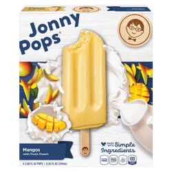 Jonny Pops Mangos with Cream - 4 pk