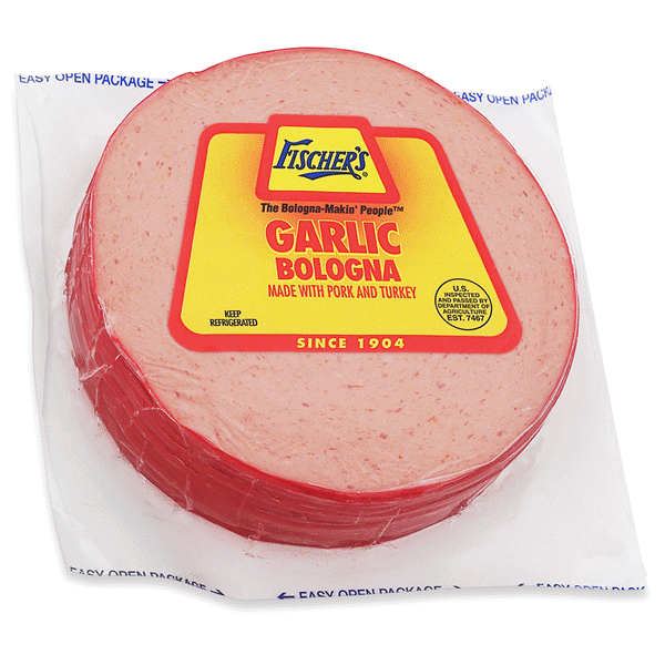 slide 1 of 1, Fischer's Garlic Bologna, 16 oz