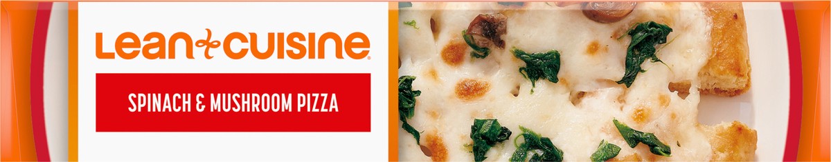 slide 9 of 14, Lean Cuisine Frozen Meal Spinach and Mushroom Frozen Pizza, Protein Kick Microwave Meal, Microwave Pizza Dinner, Frozen Dinner for One, 6.12 oz