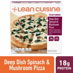 Lean Cuisine Features Spinach & Mushroom Frozen Pizza