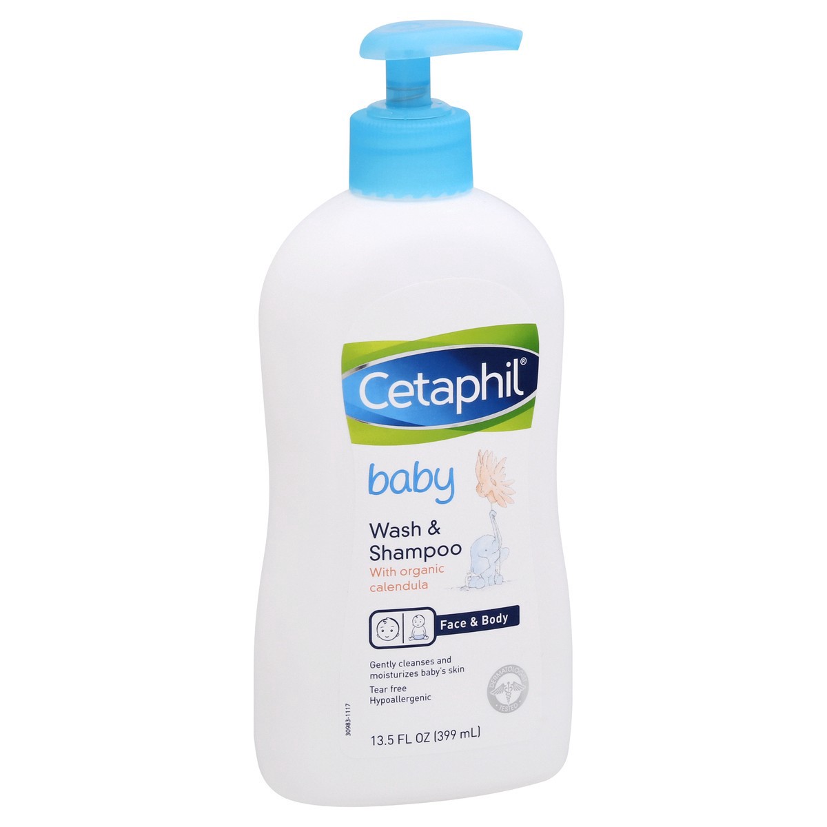 slide 5 of 9, Cetaphil Baby Wash and Shampoo 13.5 oz, 13.5 fl oz