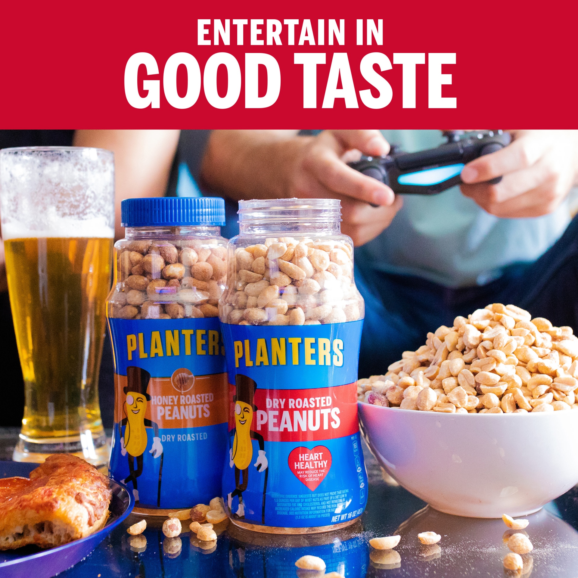 slide 4 of 7, Planters Salted Dry Roasted Peanuts 16 oz, 16 oz