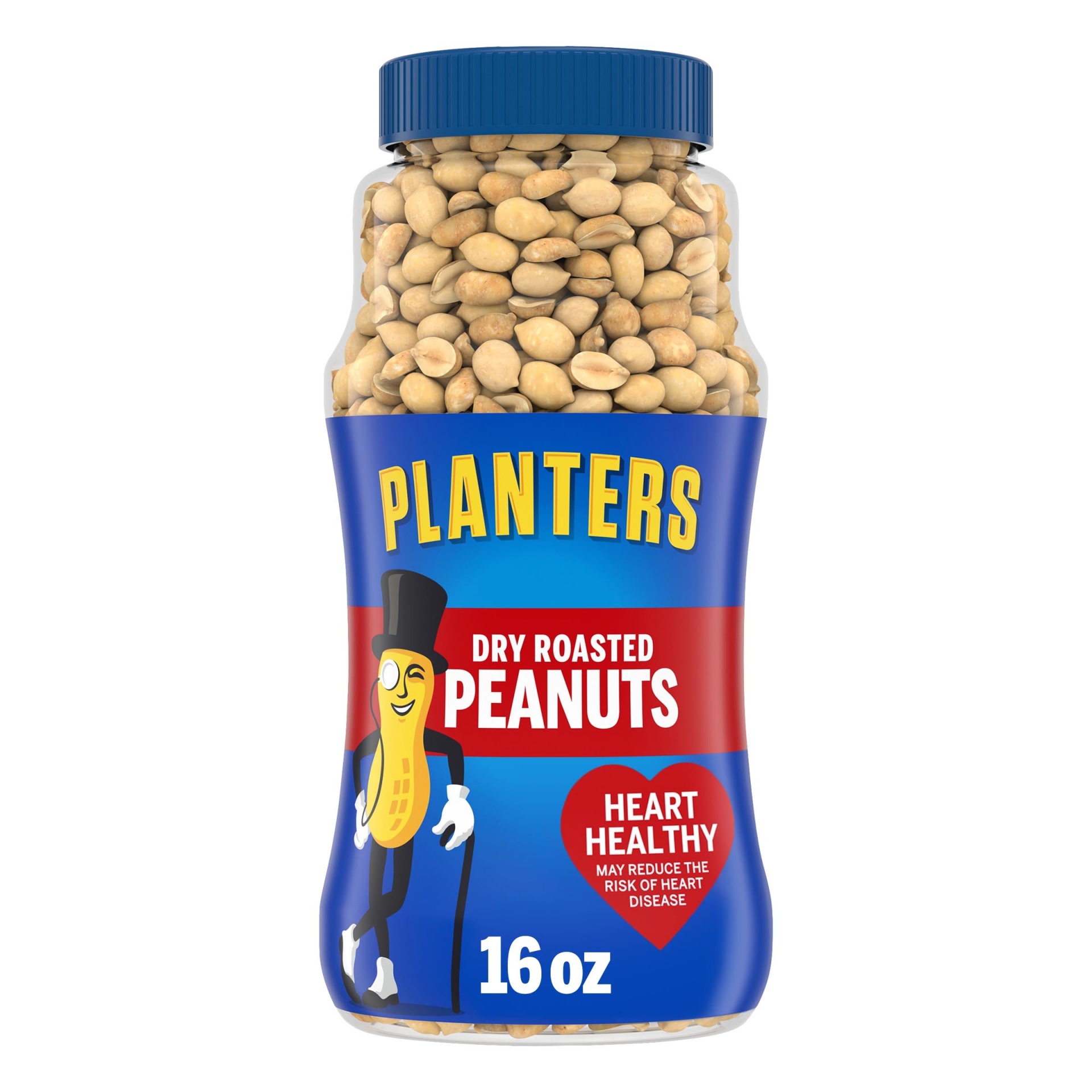 slide 1 of 7, Planters Salted Dry Roasted Peanuts 16 oz, 16 oz