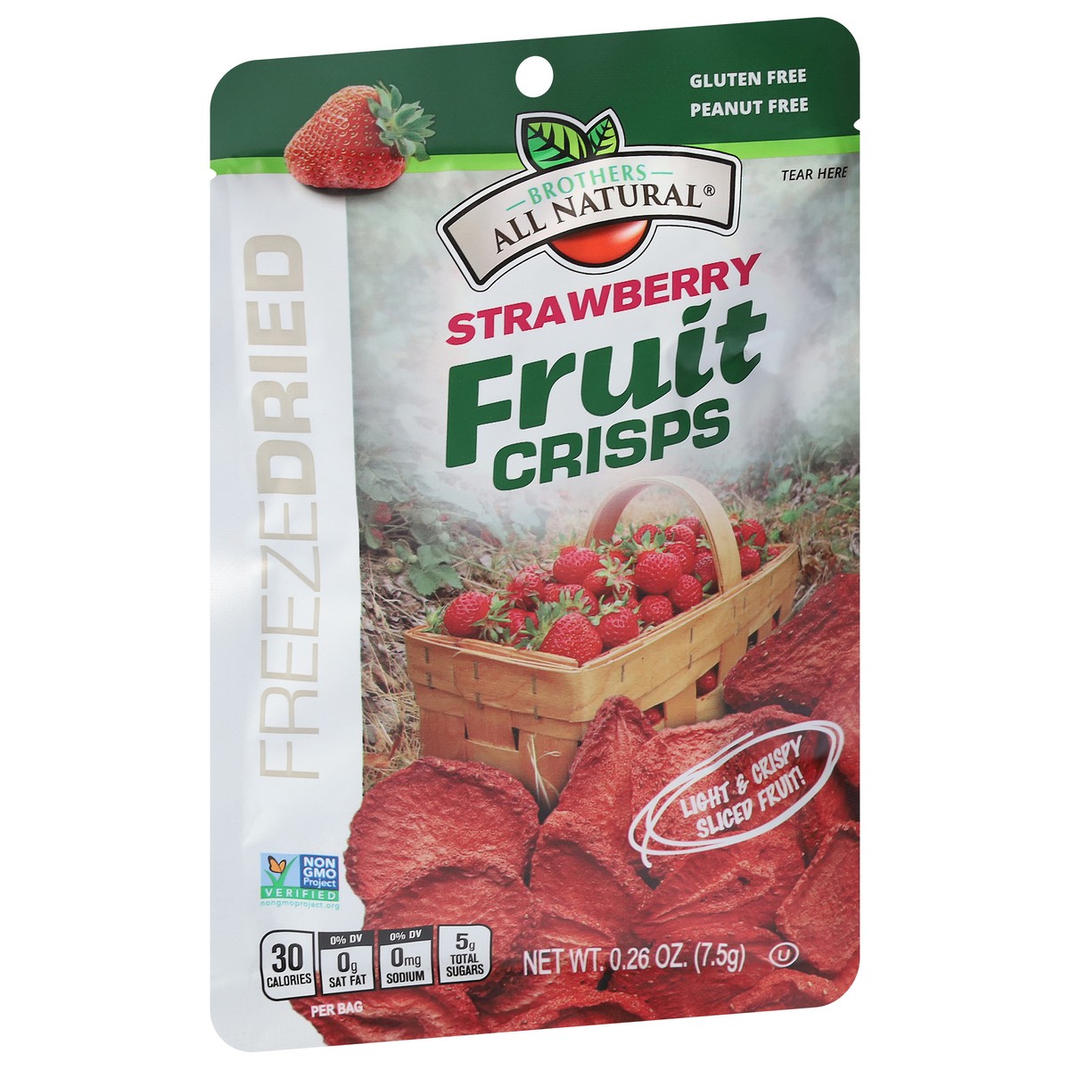 slide 8 of 9, Brothers All Natural Freeze Dried Strawberry Fruit Crisps 0.26 oz, 0.26 oz