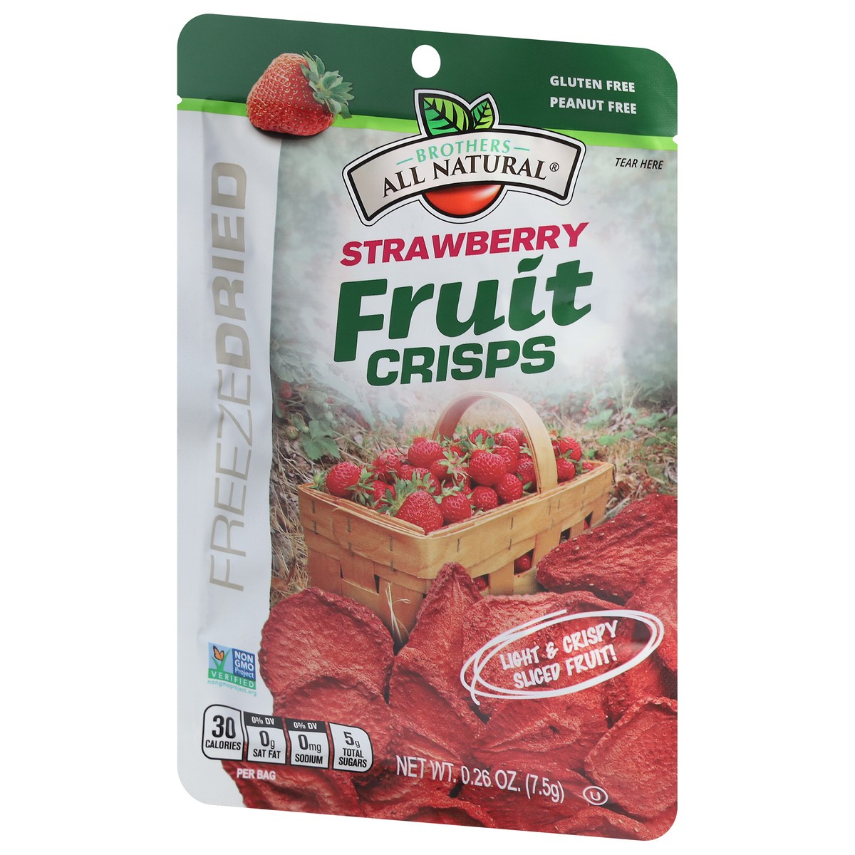 slide 9 of 9, Brothers All Natural Freeze Dried Strawberry Fruit Crisps 0.26 oz, 0.26 oz