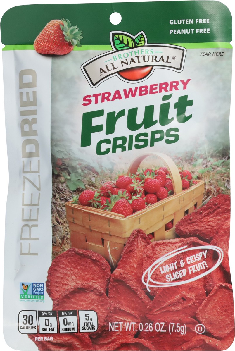 slide 5 of 9, Brothers All Natural Freeze Dried Strawberry Fruit Crisps 0.26 oz, 0.26 oz