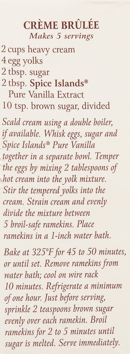 slide 2 of 11, Spice Islands Pure Vanilla Extract 2 fl. oz. Box, 2 fl oz