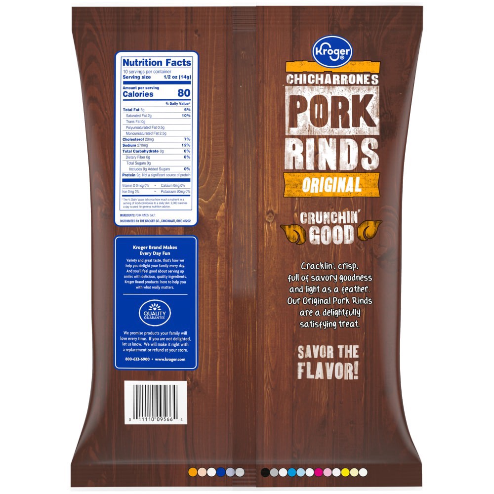 slide 4 of 4, Kroger Original Chicharrones Pork Rinds, 5 oz