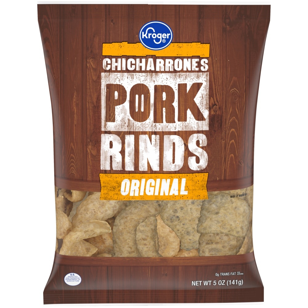 slide 1 of 1, Kroger Original Chicharrones Pork Rinds, 5 oz