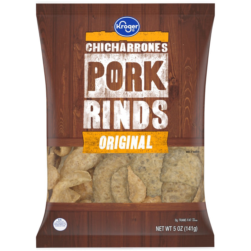 slide 1 of 4, Kroger Original Chicharrones Pork Rinds, 5 oz