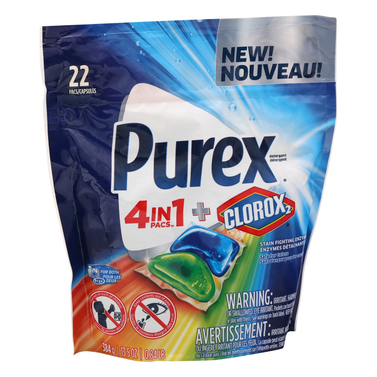 slide 2 of 11, Purex Detergent 22 ea, 22 ct