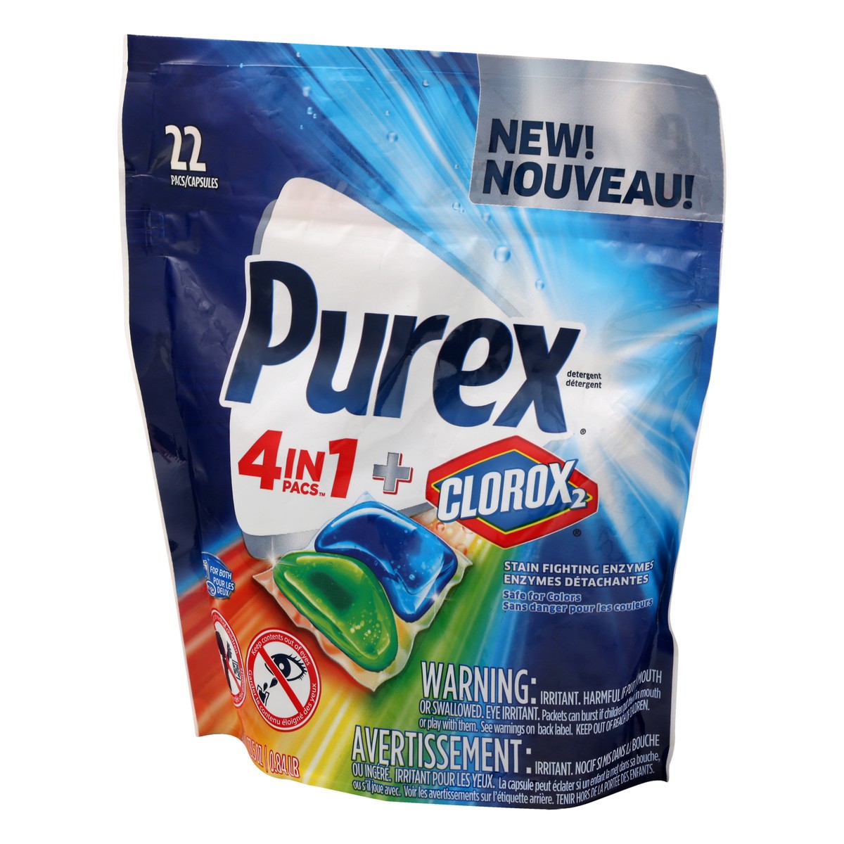 slide 4 of 11, Purex Detergent 22 ea, 22 ct