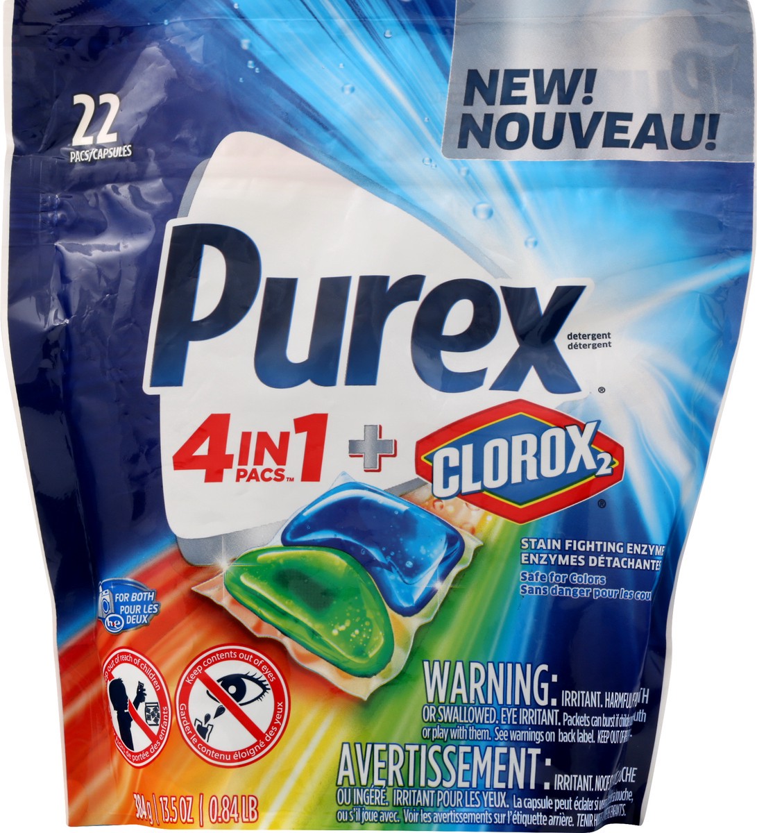 slide 11 of 11, Purex Detergent 22 ea, 22 ct