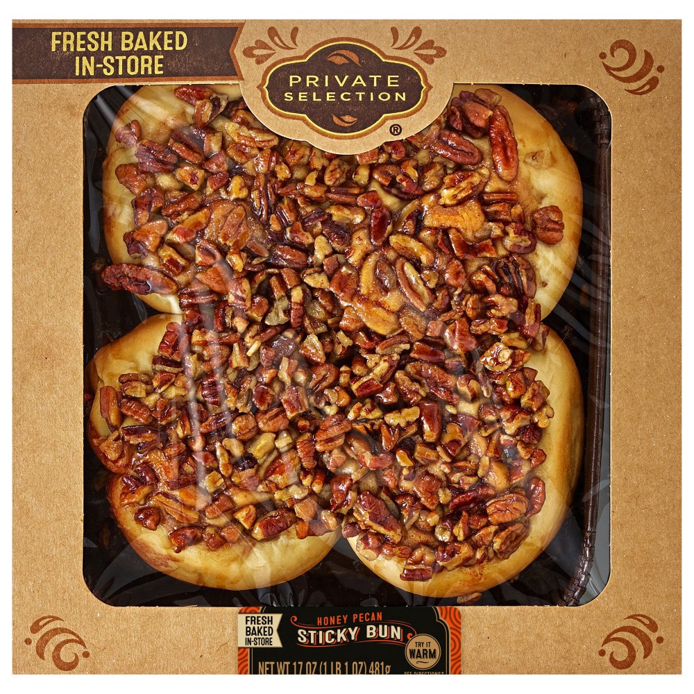 slide 3 of 3, Private Selection® Honey Pecan Sticky Bun, 4 ct; 17 oz