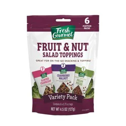 Fresh Gourmet® Fruit and Nut Salad Toppings Variety Pack
