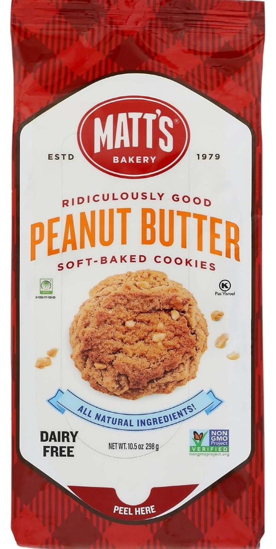 slide 1 of 1, Matts Cookies Peanut Butter 9.5 oz, 9.5 oz