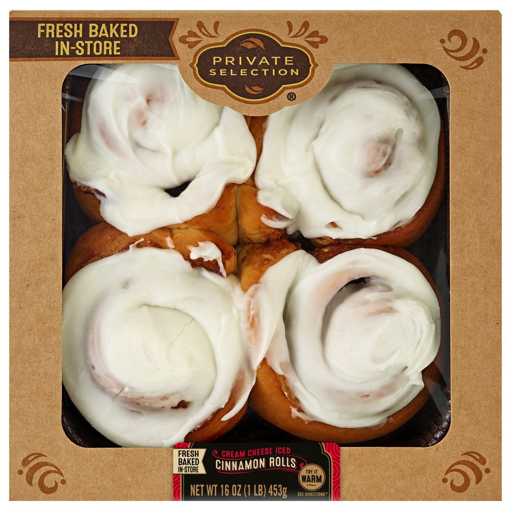 slide 1 of 3, Private Selection® Cream Cheese Iced Cinnamon Rolls, 16 oz