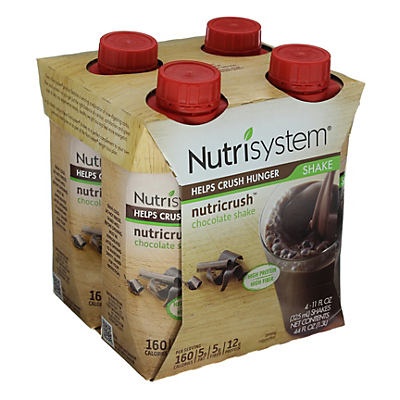 slide 1 of 1, Nutrisystem NutriCrush Chocolate Shakes, 4 ct