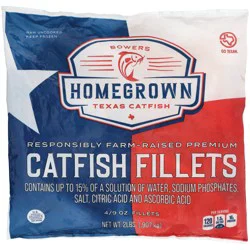 Bowers Homegrown Premium Catfish Fillets 4 ea