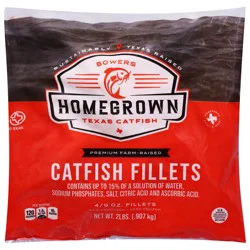 Bowers Homegrown Premium Catfish Fillets 4 ea