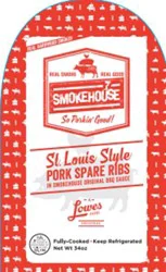 Smokehouse St Louis Pork Spare Fully Cooked Ribs