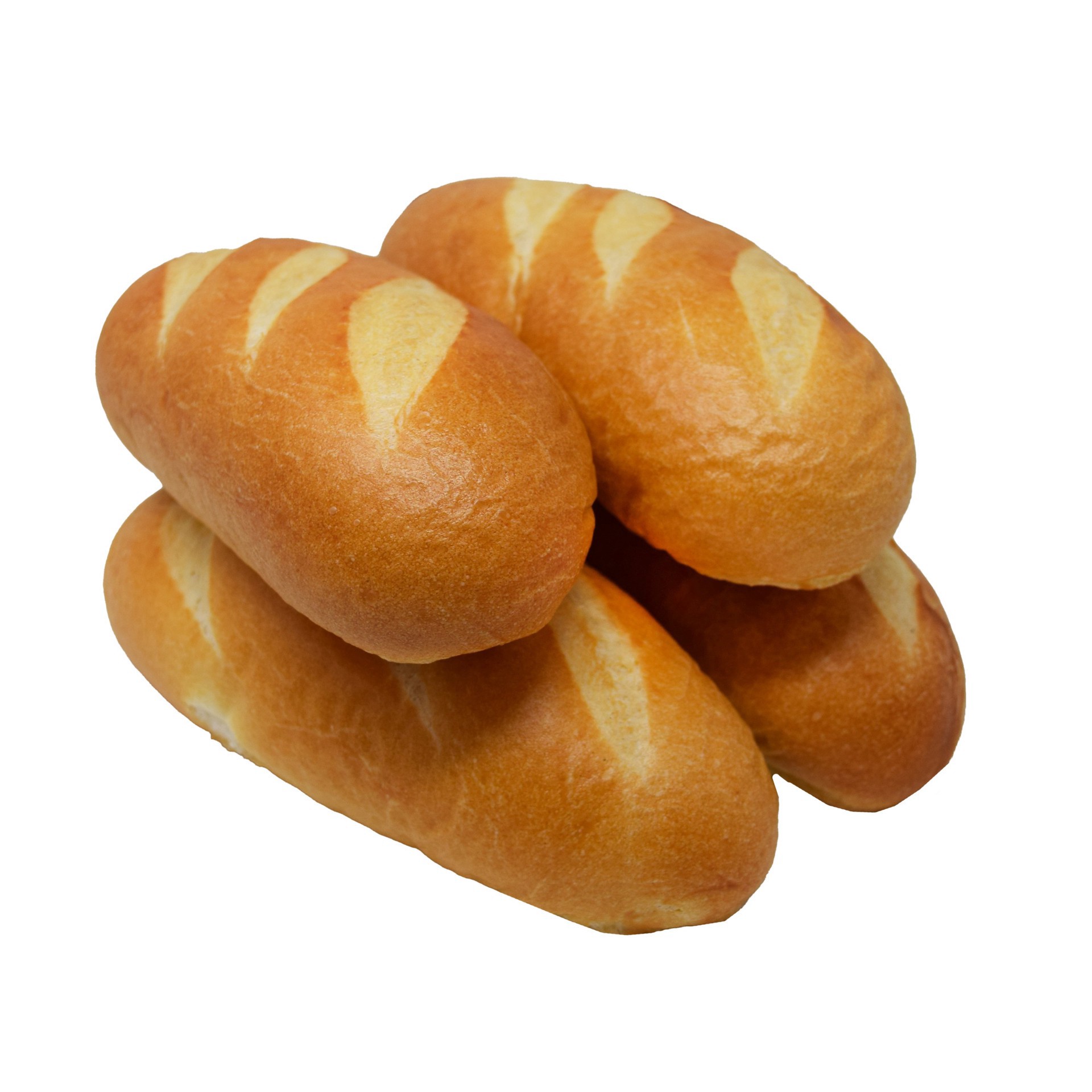 slide 1 of 1, H-E-B Bakery White Submarine Rolls, 4 ct