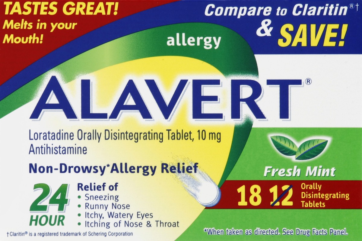 slide 5 of 6, Alavert Allergy 12 ea, 12 ct