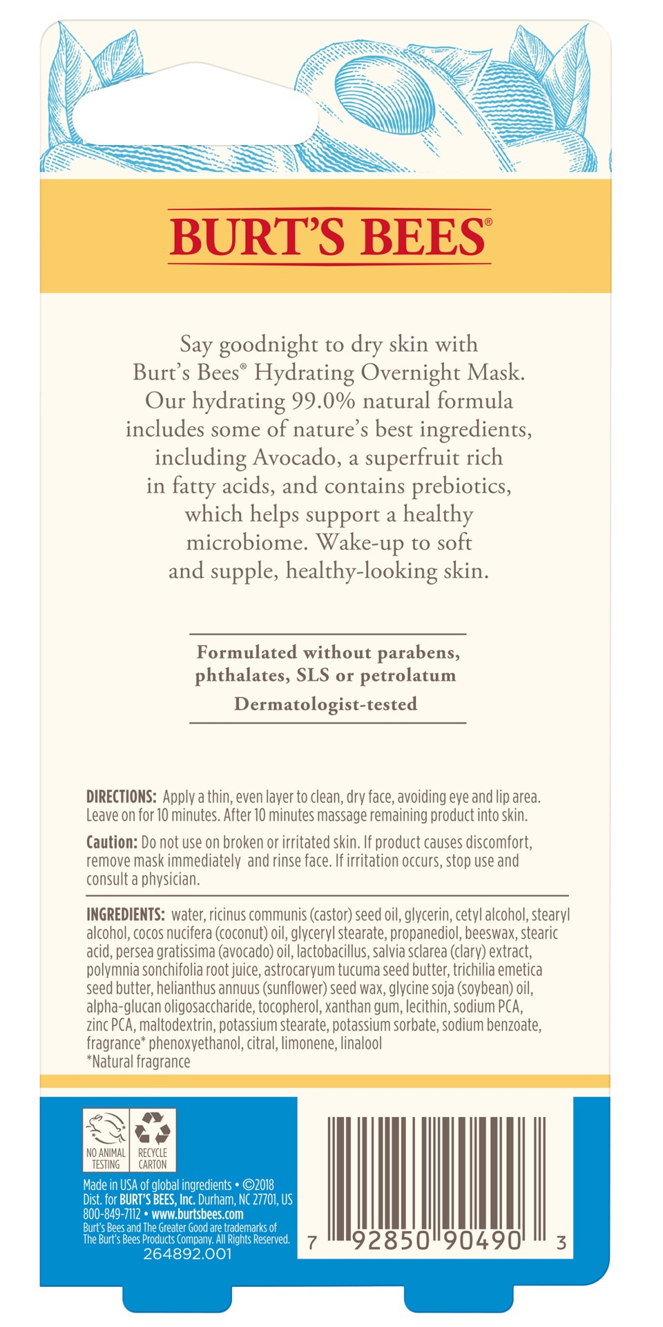 slide 4 of 5, Burt's Bees Burts Bees Overnight Mask, 57 oz