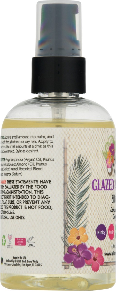 slide 7 of 9, Alikay Naturals Glazed Argan Oil Silkener 4 fl oz, 4 fl oz