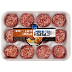 Kroger Uncured Bacon & Cheddar Meatballs