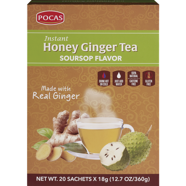 slide 1 of 1, Pocas Honey Ginger Sour Soup Tea - 20 ct, 20 ct