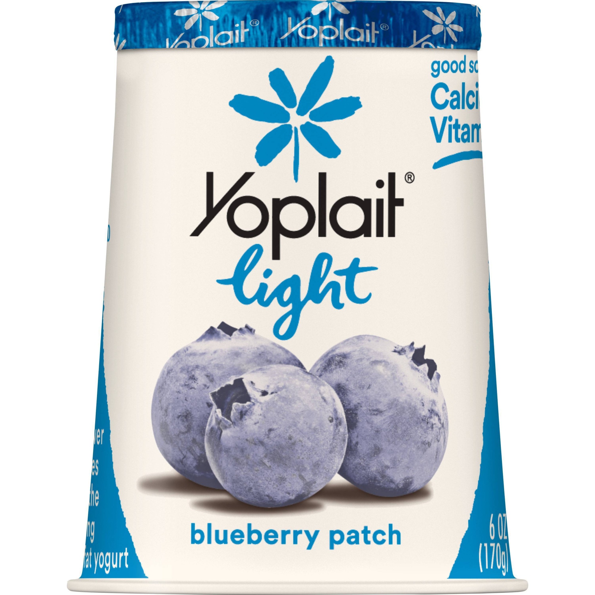 slide 1 of 3, Yoplait Light Blueberry Patch Yogurt, 6 oz
